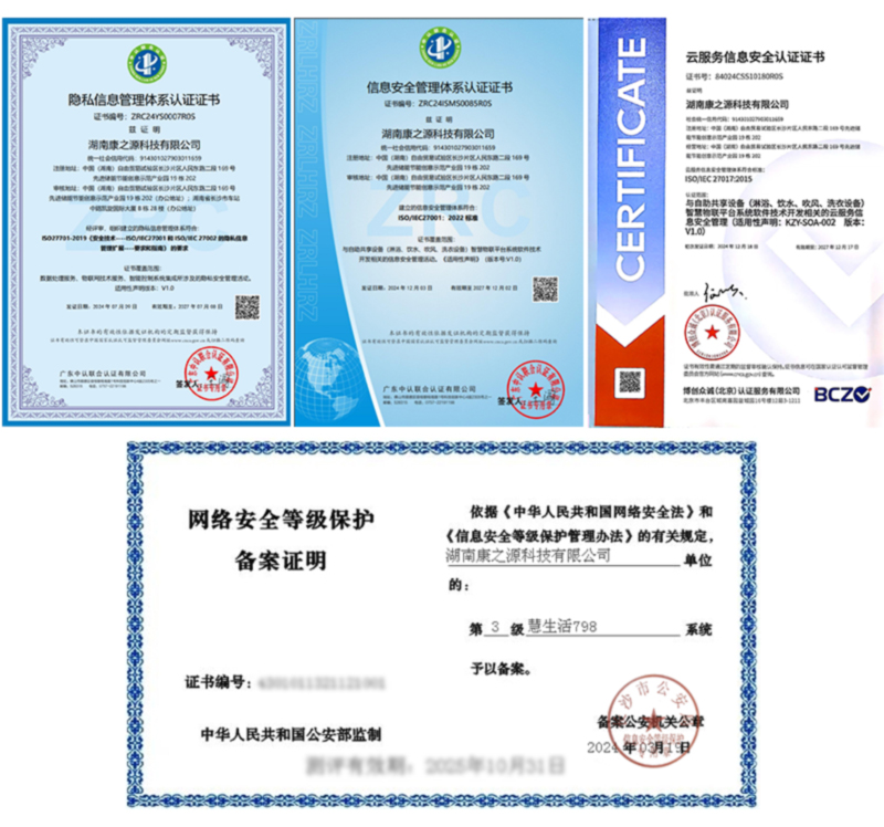 公司部分資質(zhì)證書